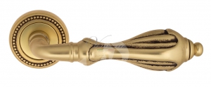 Дверная ручка ANAFESTO D3 французское золото+коричневый